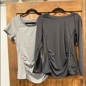 Bundle of athletic maternity tops
